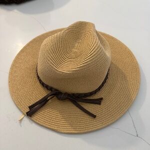 Judson & Company C.C Exclusives Straw Panama Hat with Tie Leather Band